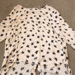 Star print blouse